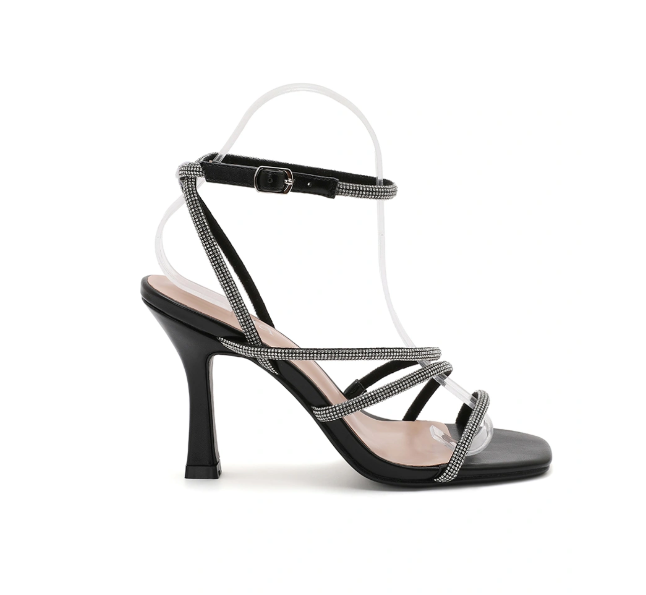 JOIA PARIS Women Rhinestone Heeled Sandals