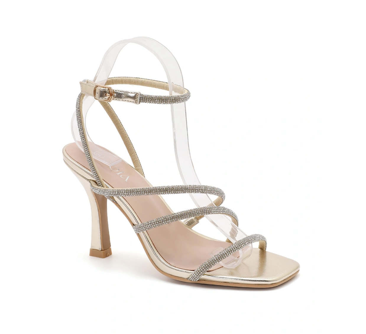 JOIA PARIS Women Rhinestone Heeled Sandals